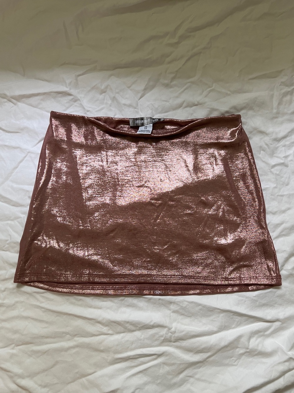 Urban Outfitters Rose Gold Mini Skirt